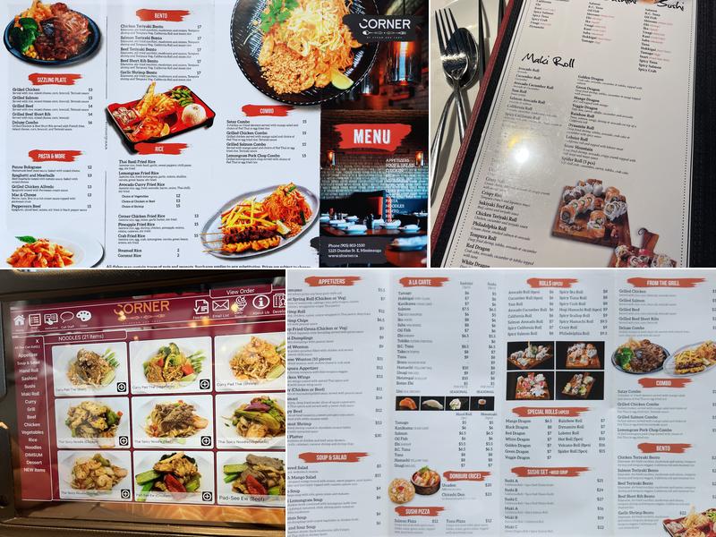 Spoon and Fork Corner Menu
