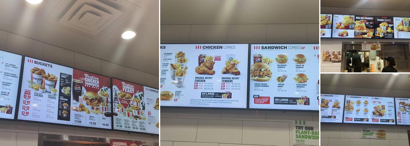 KFC Menu