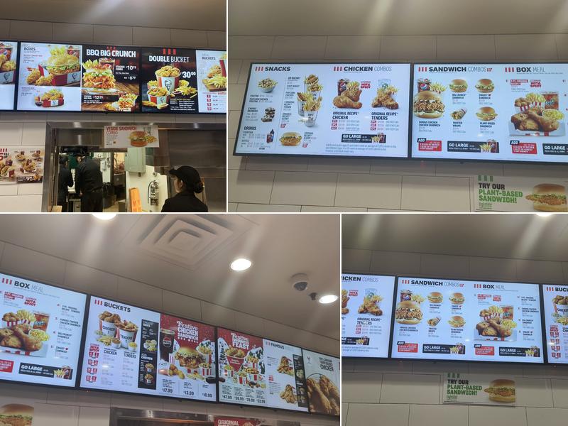 KFC Menu