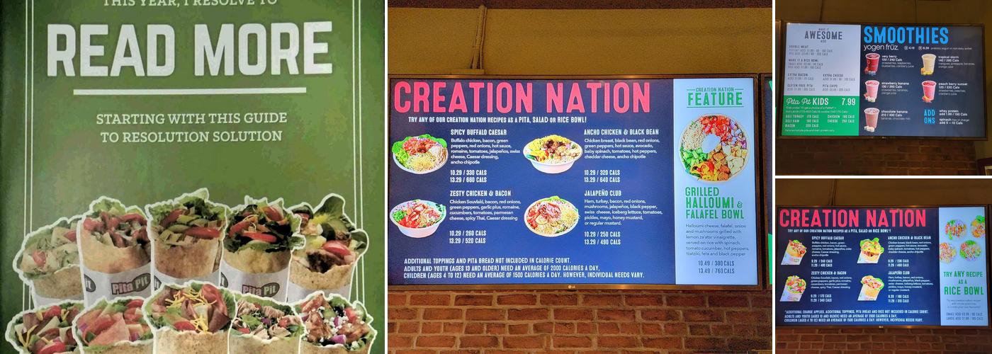 Pita Pit Menu