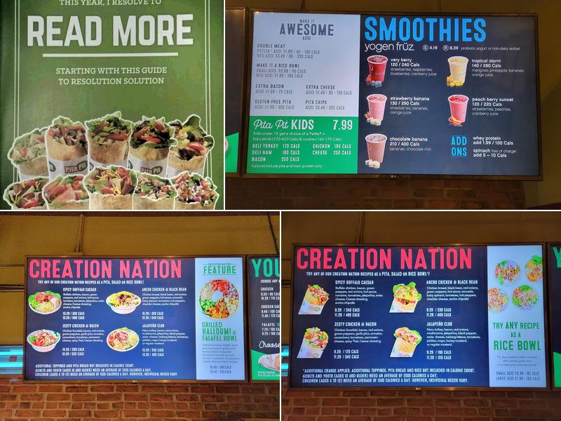 Pita Pit Menu