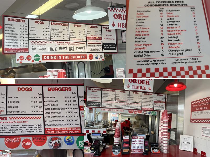 Five Guys Menu