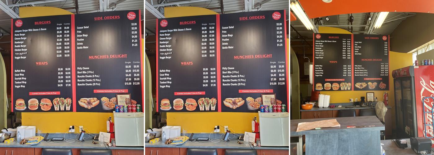 Munchies Burger Menu