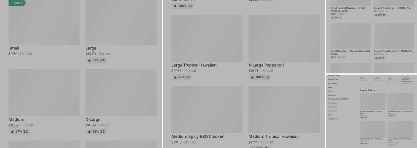 Pizza Pizza Menu