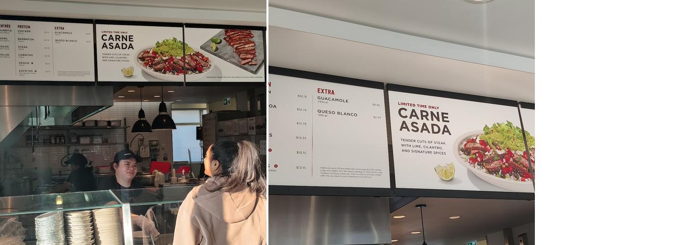 Chipotle Mexican Grill Menu