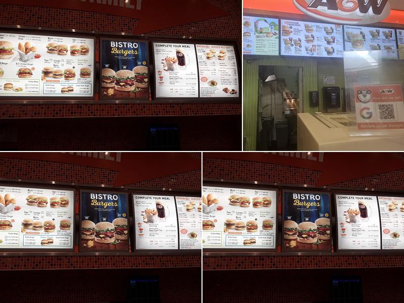A&W Canada Menu