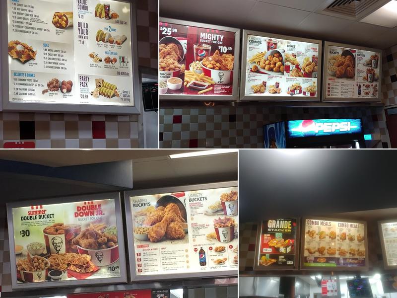KFC Menu