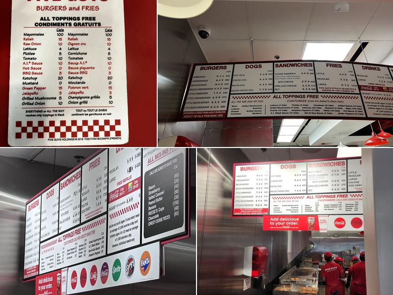 Five Guys Menu