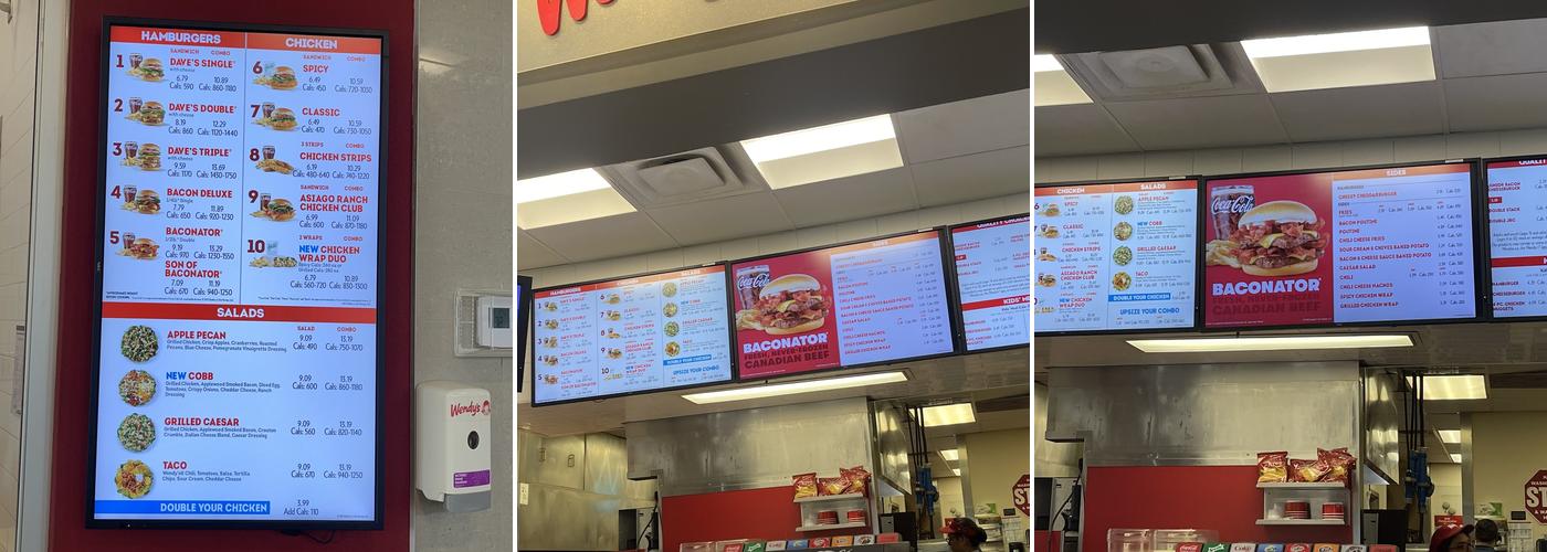 Wendy's Menu