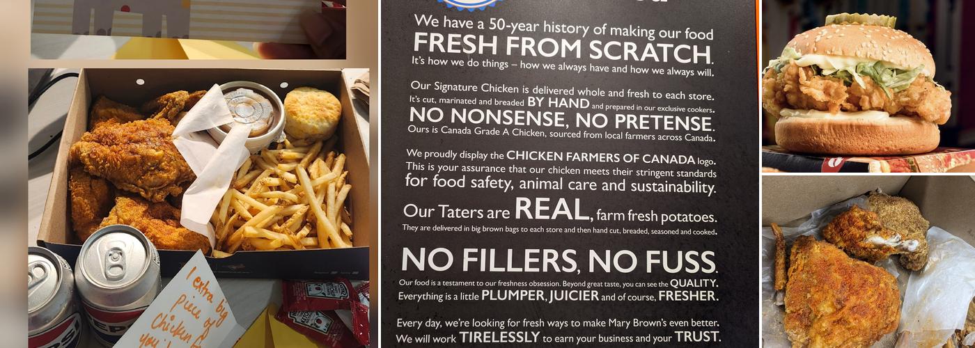 Mary Brown's Chicken Menu