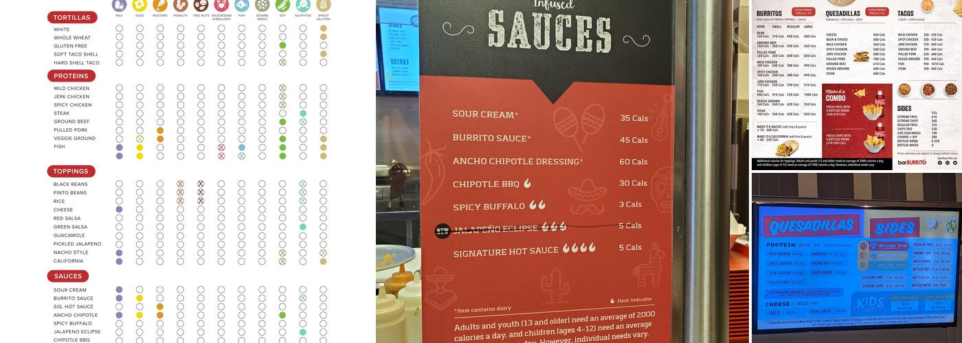 barBURRITO Menu