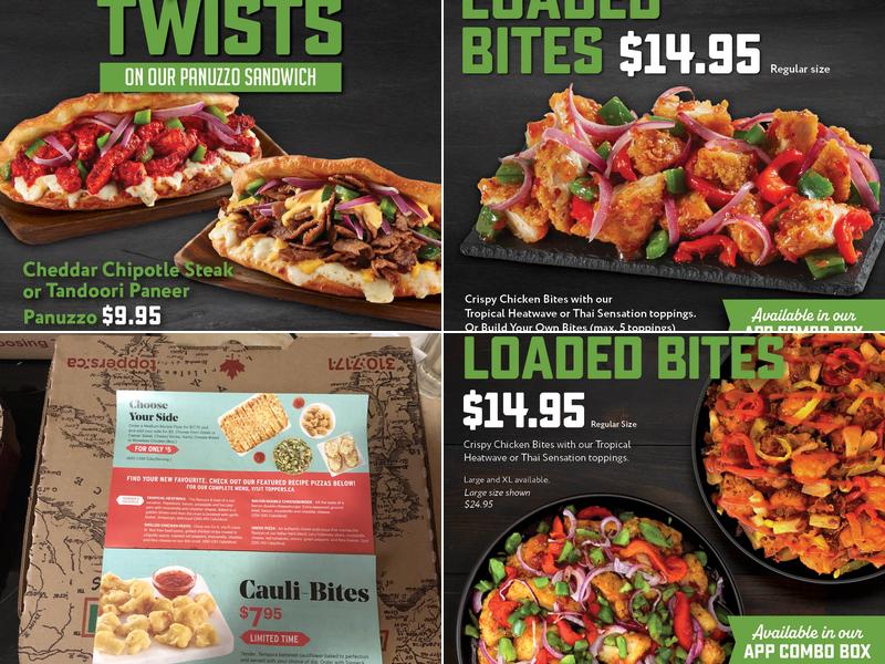 Topper's Pizza - Guelph Menu