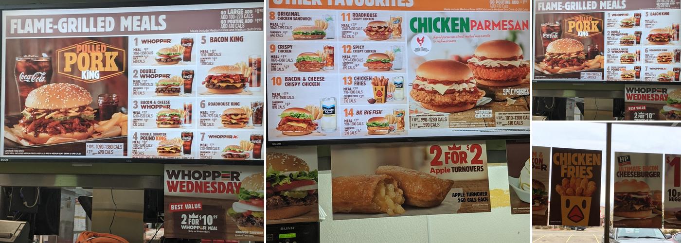 Burger King Menu