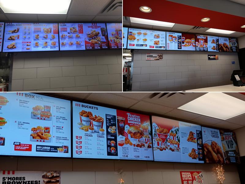 KFC Menu