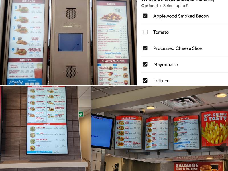 Wendy's Menu