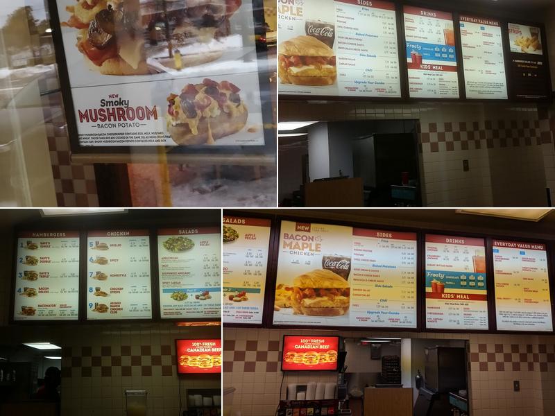 Wendy's Menu