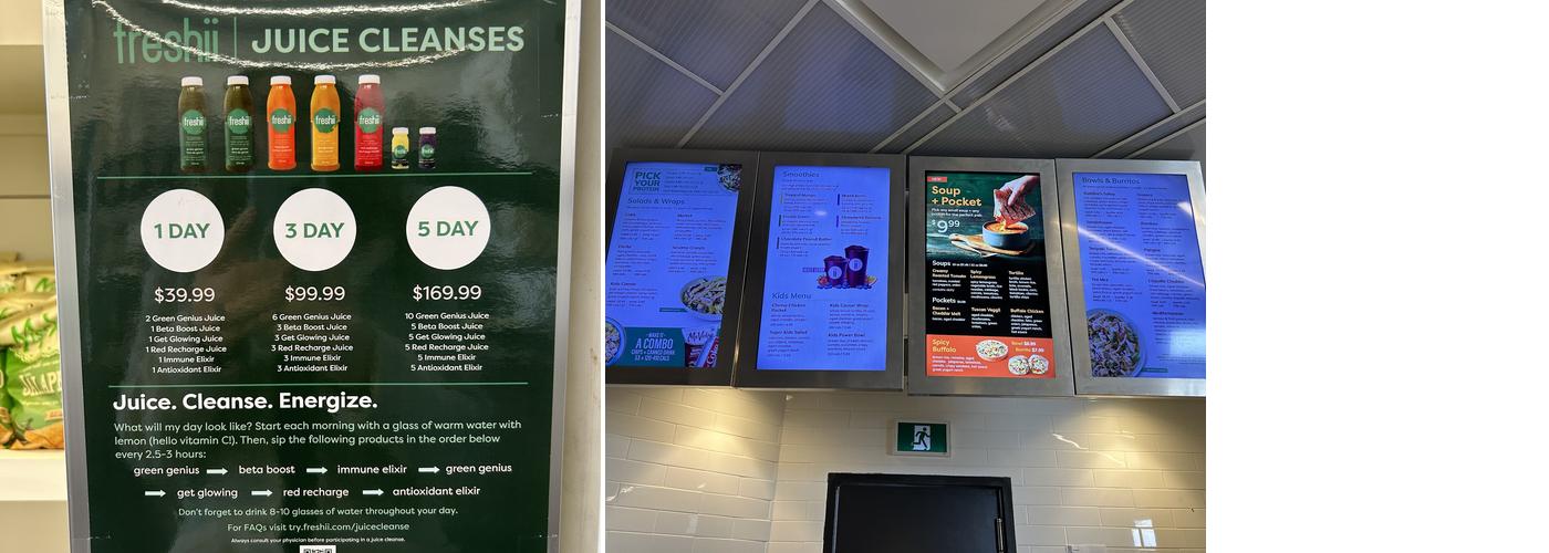 Freshii Menu