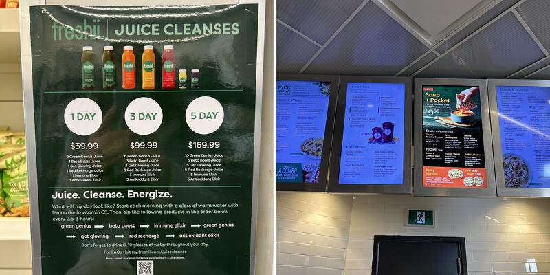 Freshii Menu