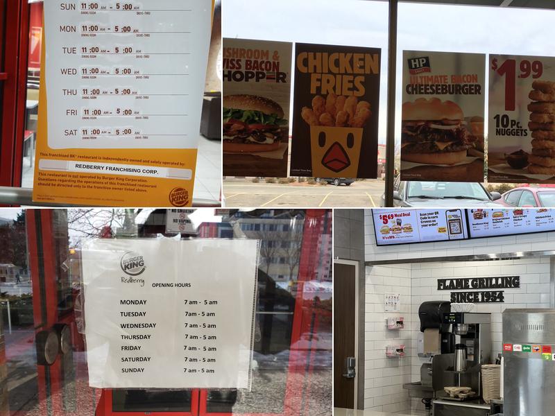 Burger King Menu