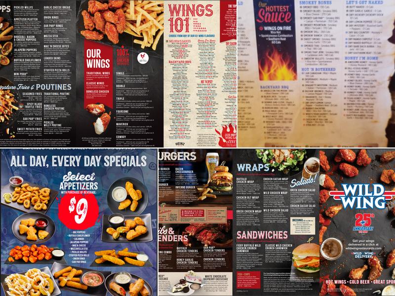 Wild Wing Menu