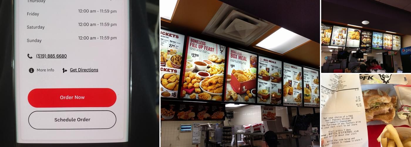 KFC Menu