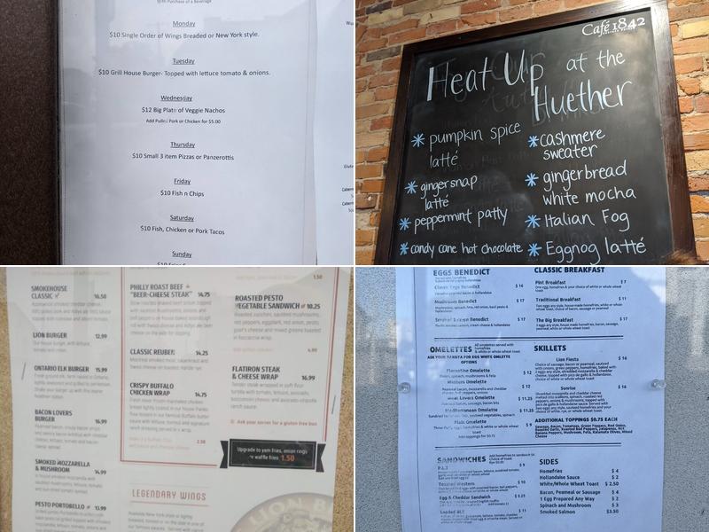 Huether Hotel Menu