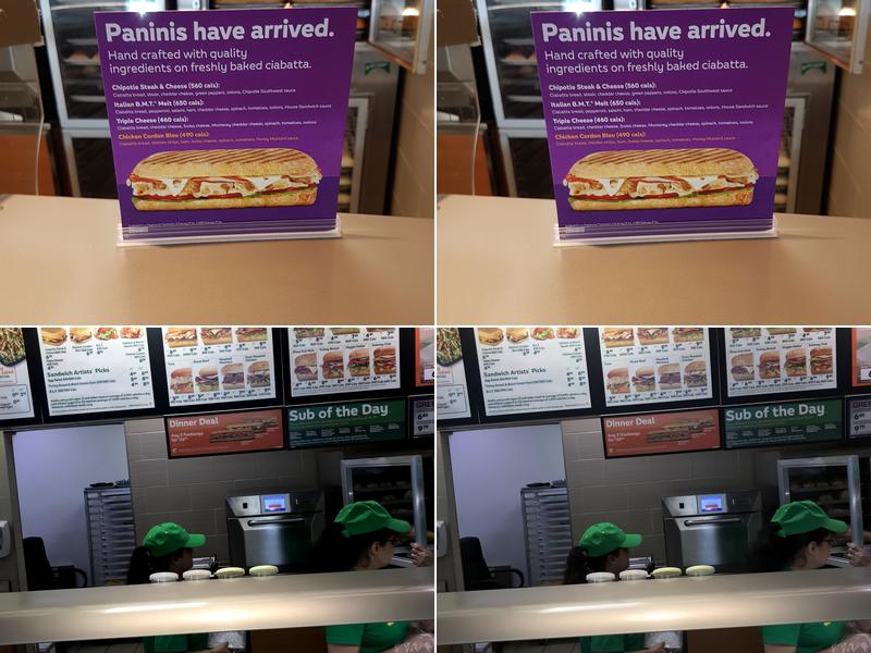 Subway Menu
