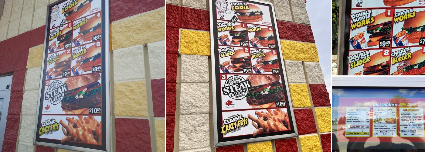 Fast Eddie's Menu