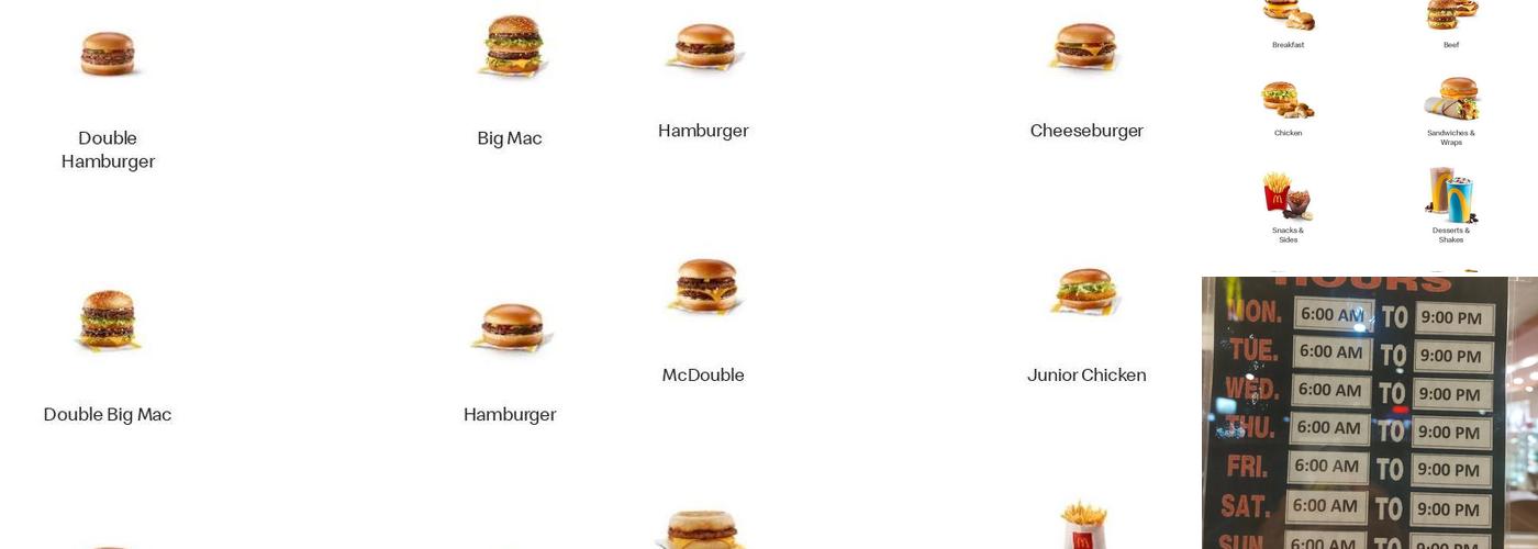McDonald's Menu