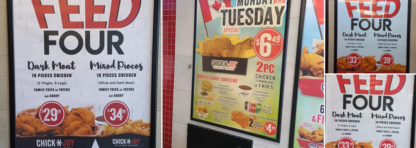 CHICK•N•JOY Menu
