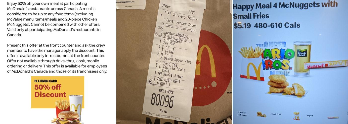 McDonald's Menu