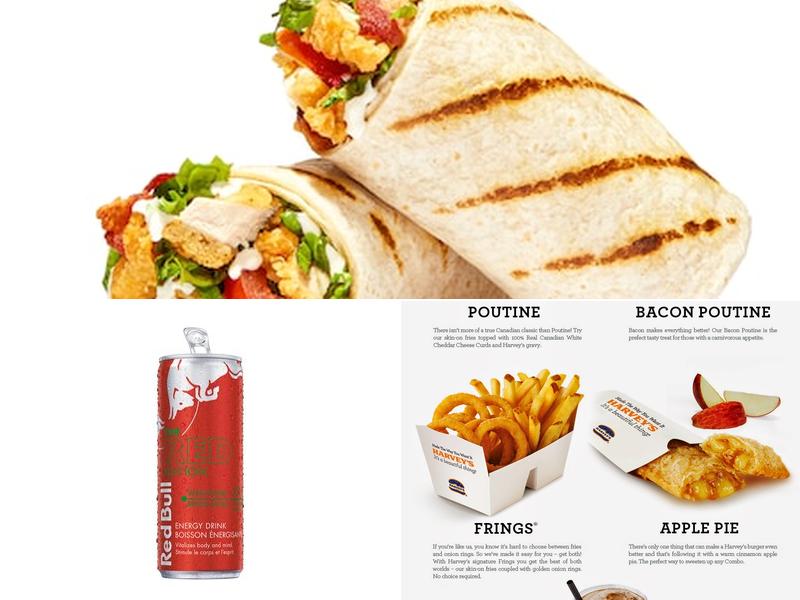 Harvey's Menu