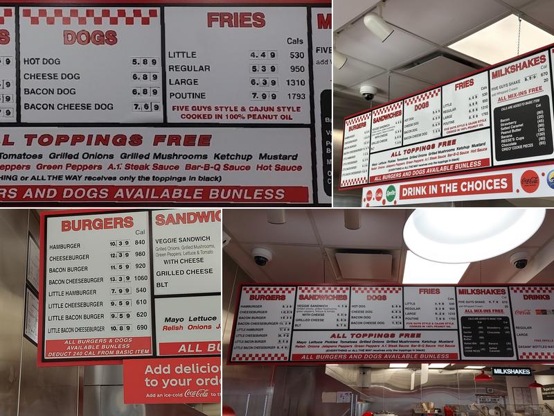 Five Guys Menu