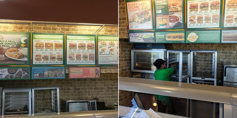 Subway Menu