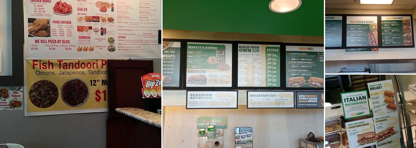 Subway Menu