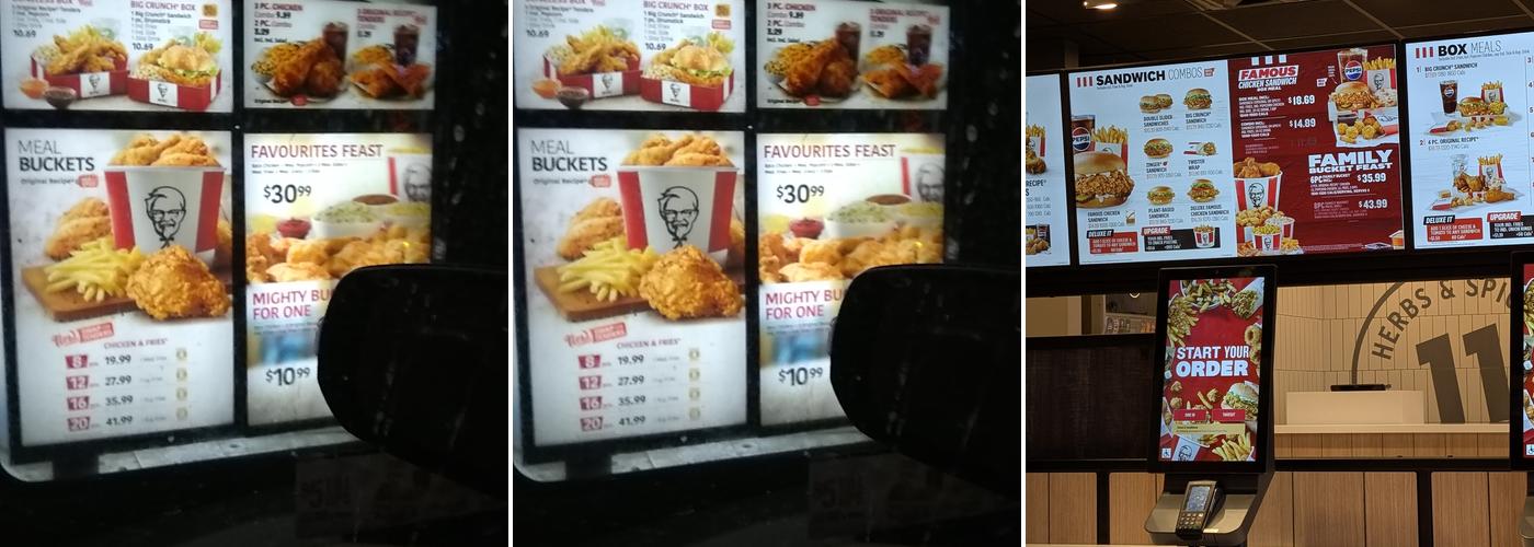 KFC Menu
