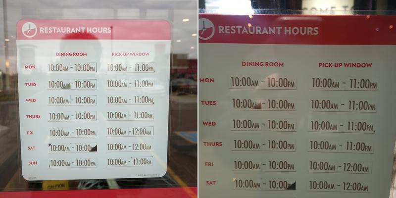 Wendy's Menu