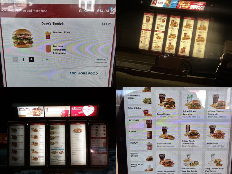 Wendy's Menu
