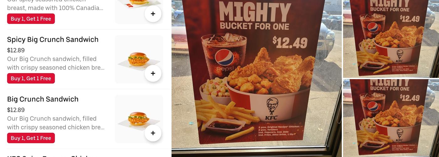KFC Menu