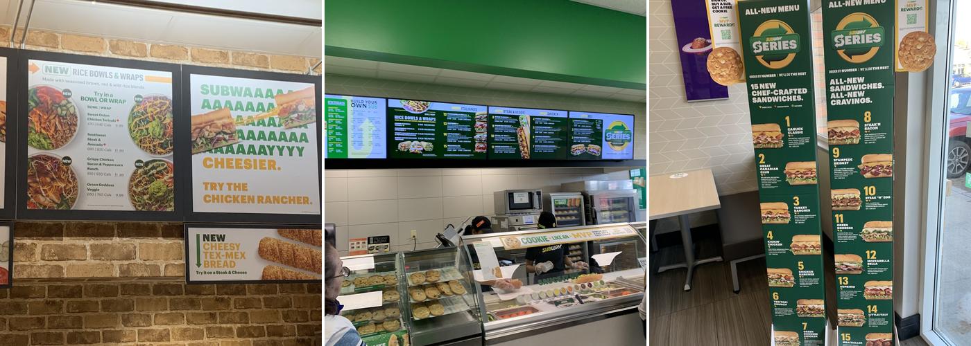 Subway Menu