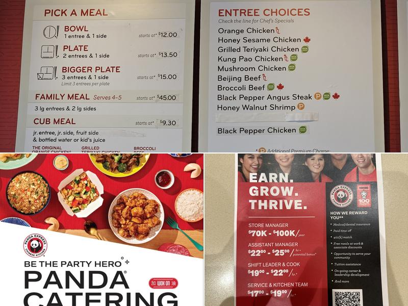 Panda Express Menu
