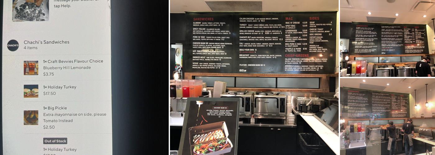 Chachi's Menu