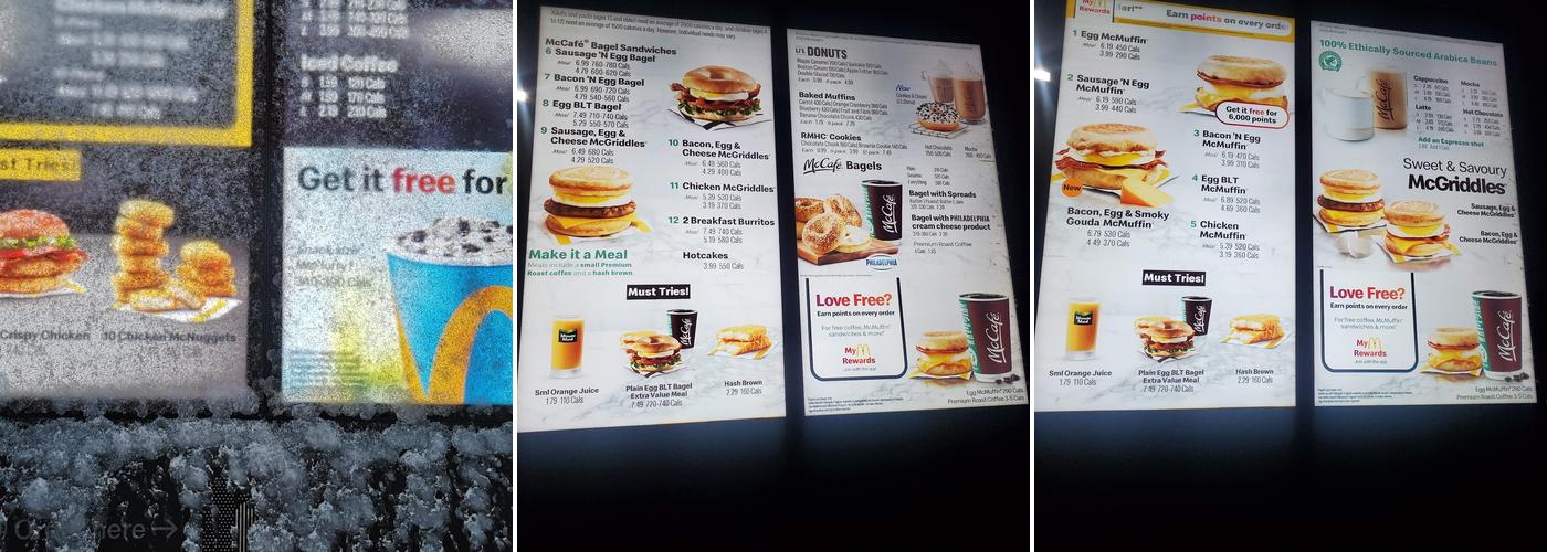 McDonald's Menu