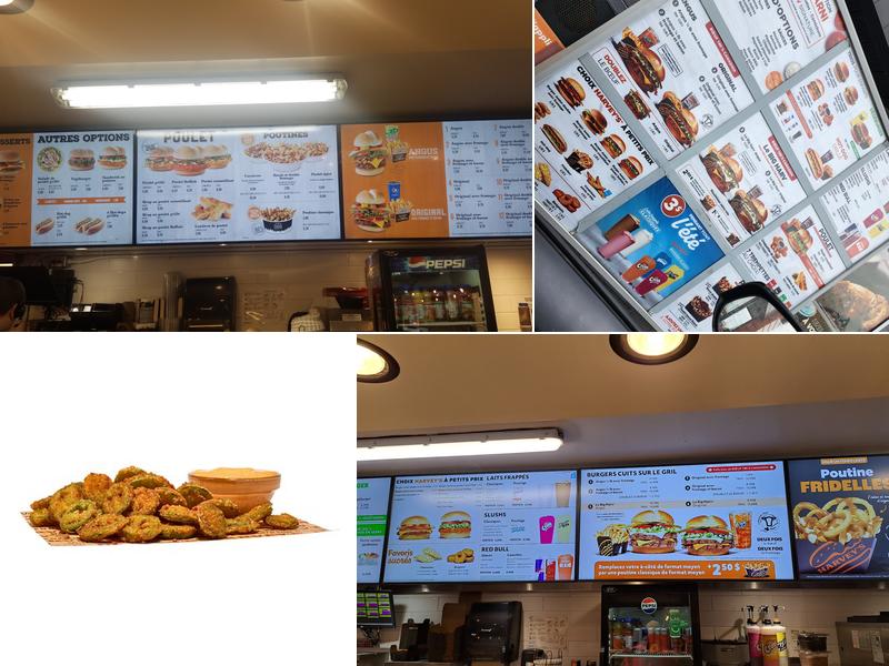 Harvey's Menu