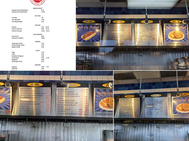 Alfa Menu