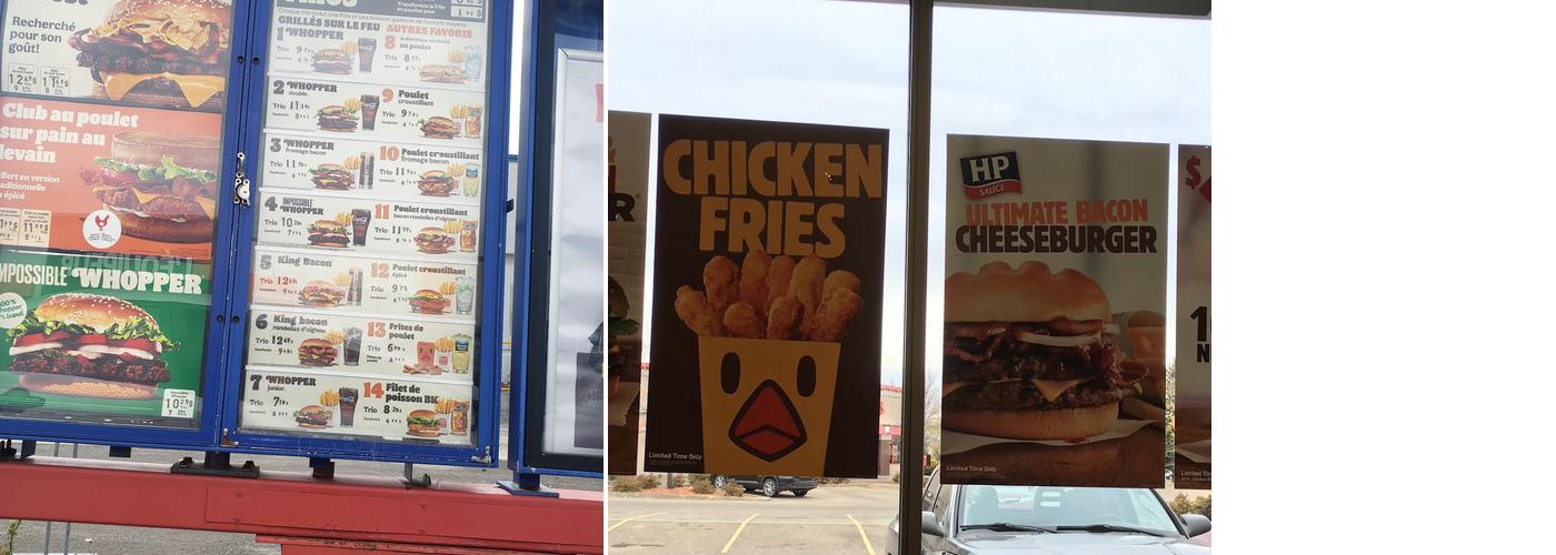 Burger King Menu