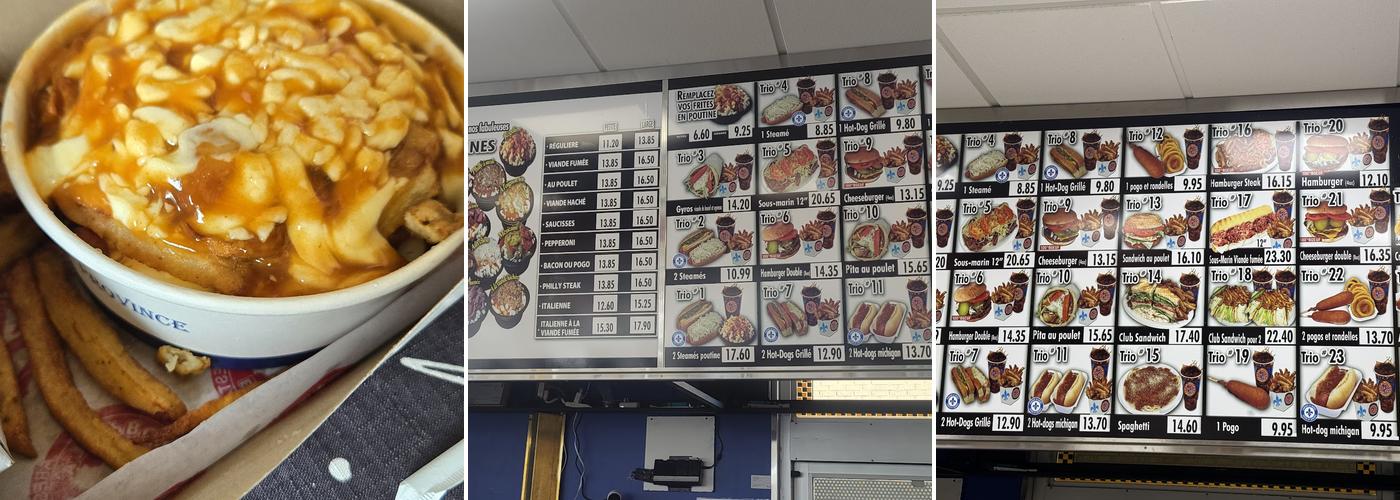 Restaurant La Belle Province (Avec Service au Volant) Menu