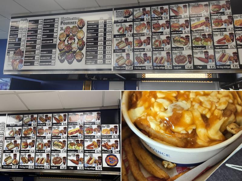 Restaurant La Belle Province (Avec Service au Volant) Menu