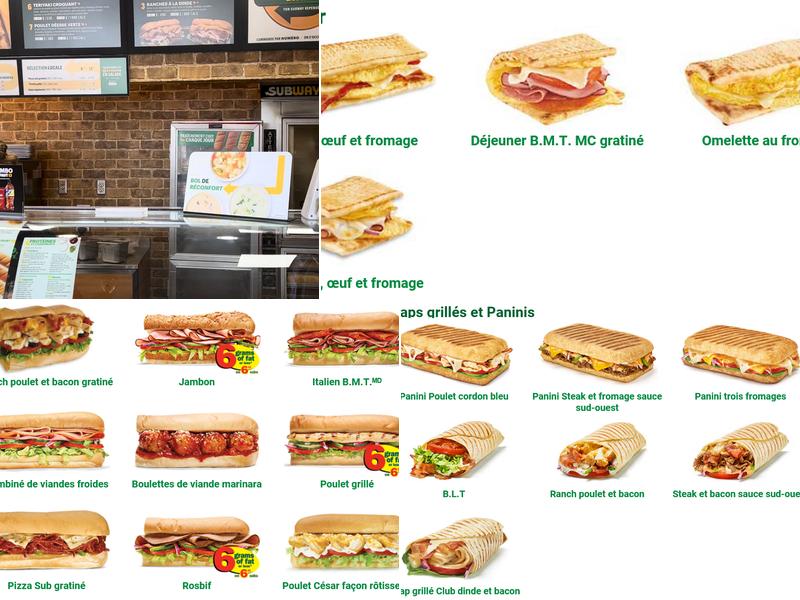 Subway Menu