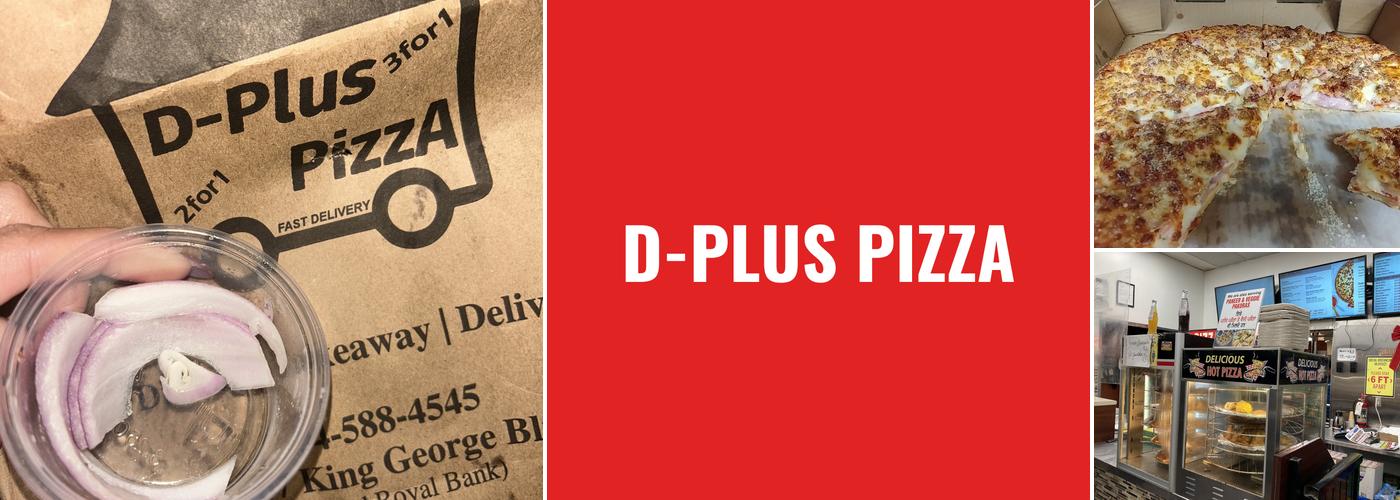 D-Plus Pizza Menu